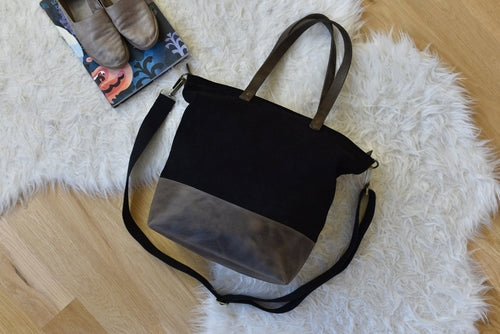 Borsa Tote Vintage Canvas - Unisex con Tracolla