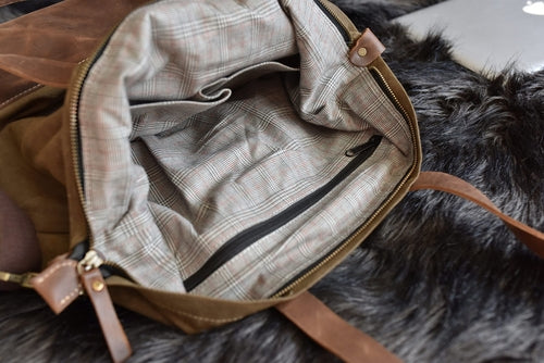 Borsa Tote Vintage Canvas - Unisex con Tracolla