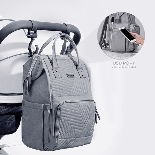 Trapuntato - Borsa Mamma Impermeabile con Tasche Termiche